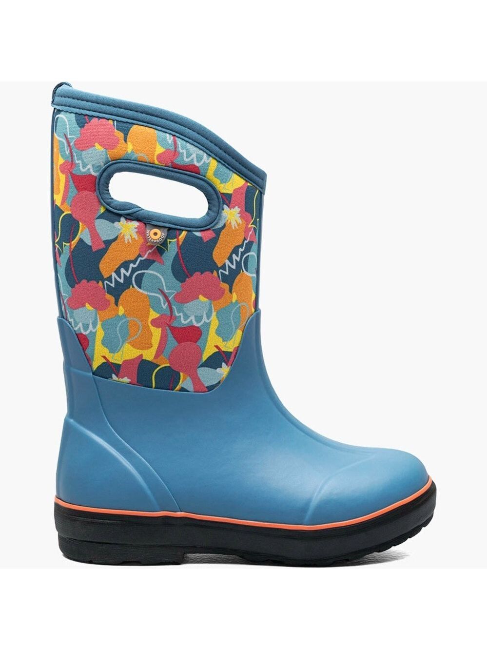 Bogs Kids Boots with Blue and Multicolor Design